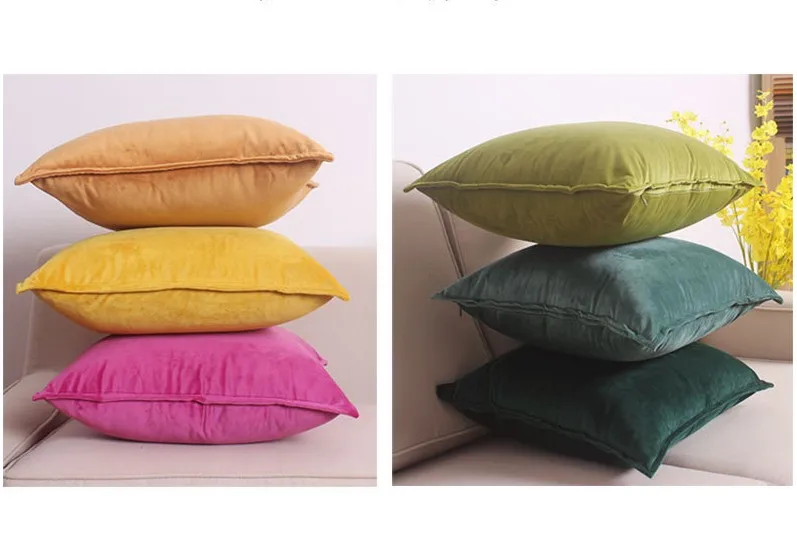Яркие цвета, супер мягкий бархатный домашний декор, наволочка для подушки, велюровая наволочка для подушки, подушки для домашнего декора, декоративная наволочка, наволочка