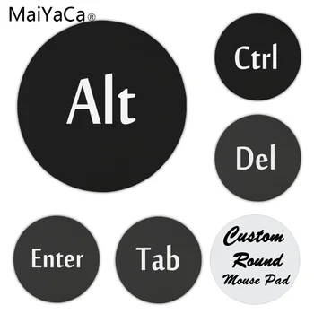 

MaiYaCa My Favorite Alt Del Anti-Slip Durable Silicone Computermats Size for 20x20cm 22x22cm Rubber Mousemats