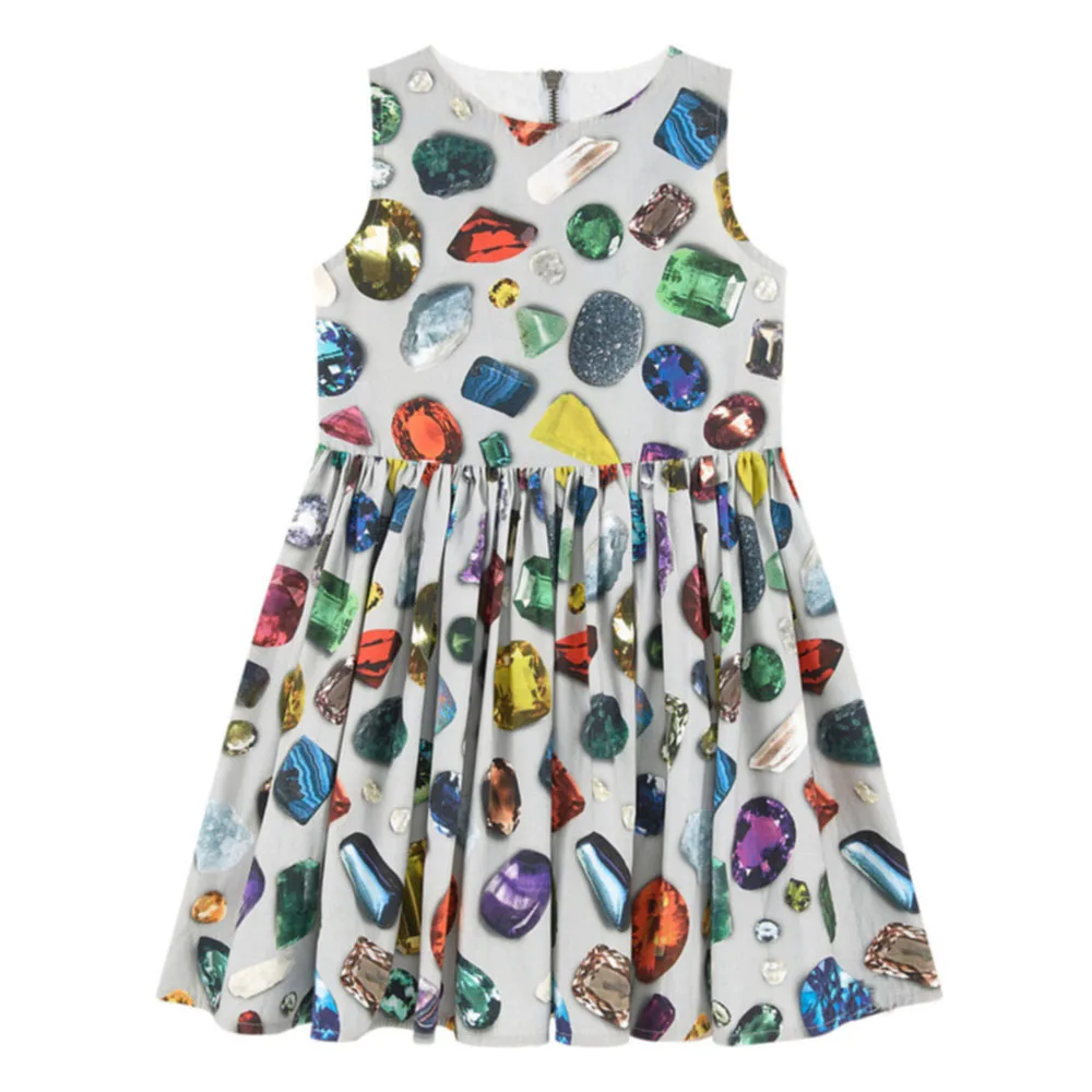 Baby Girls Dresses bibs Print Children Dress Designer Kids dress nice