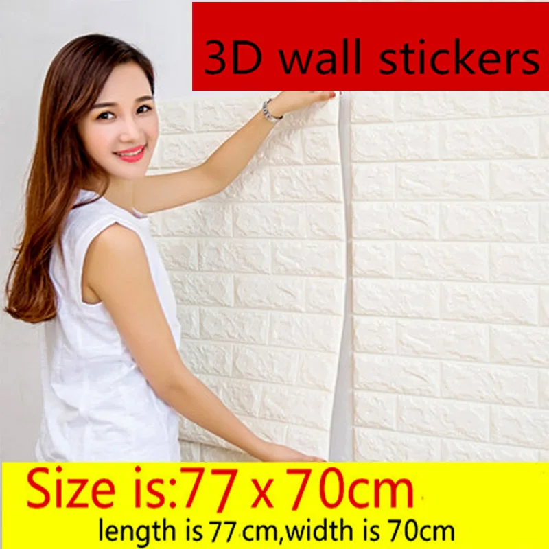Self adhesive Waterproof TV Background Brick Wallpapers 3D Wall Sticker Living Room Wallpaper Mural Bedroom Decorative Stickers Self adhesive Waterproof TV Background Brick Wallpapers 3D Wall Sticker Living Room Wallpaper Mural Bedroom Decorative Stickers