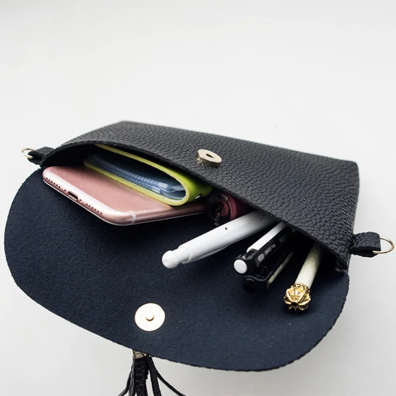 2019 Tassel Bags For Women Girls New Casual Fashion Female Bag Magnetic Buckle Ladies Shoulder Bag Mobile Phone Purse Mini Bolso (2)