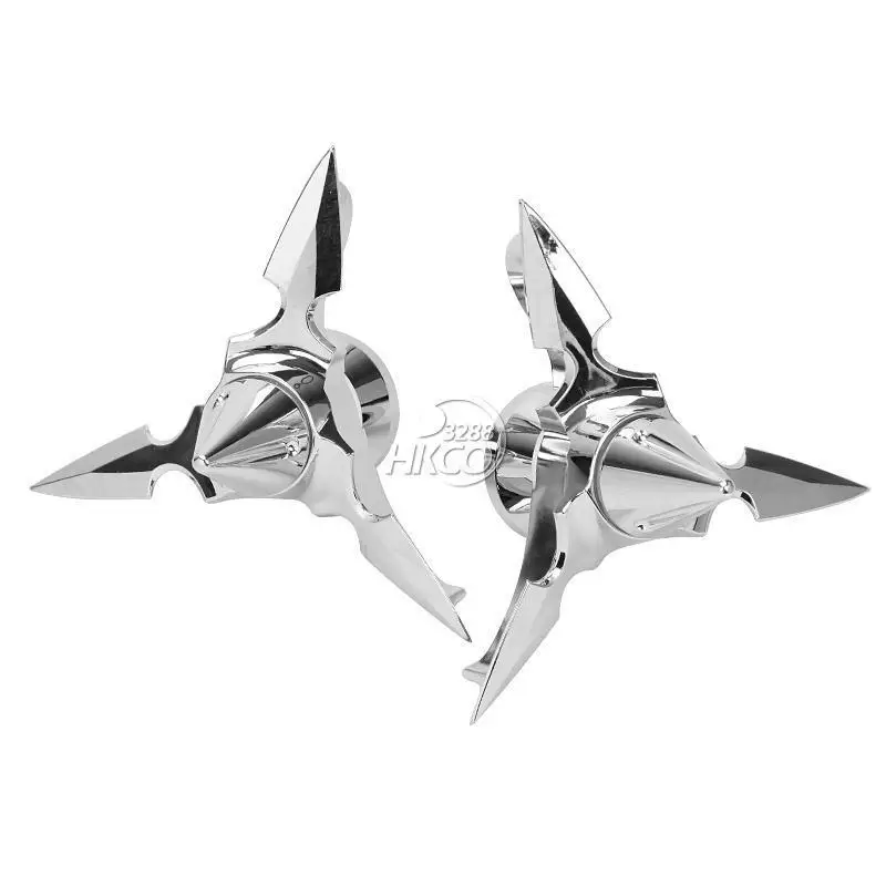 Spun Blade Spinning Motorcycle Axle Caps For Harley Electra Street