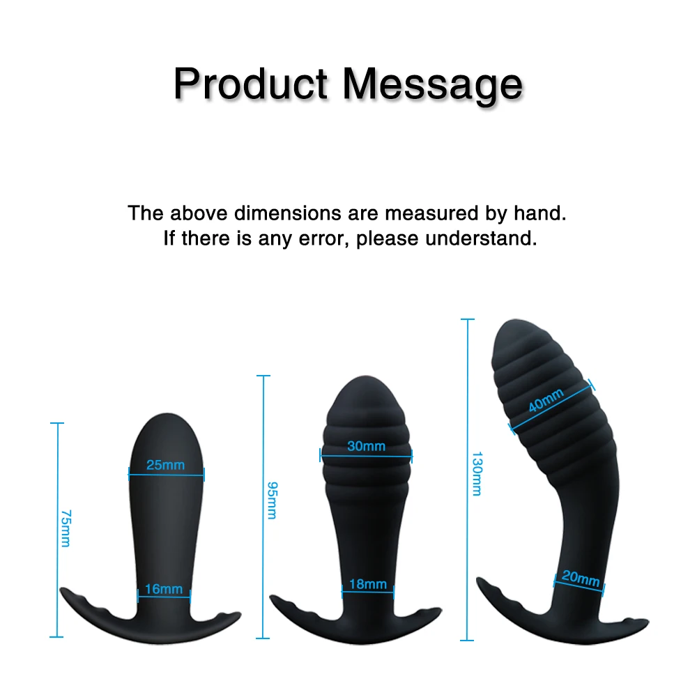 Vibrating Anal Butt Plug Adult Sex Toy For Men Prostate Massage Medical Silicone Anal Dildo Vibrator For Women Vagina Stimulator (8)