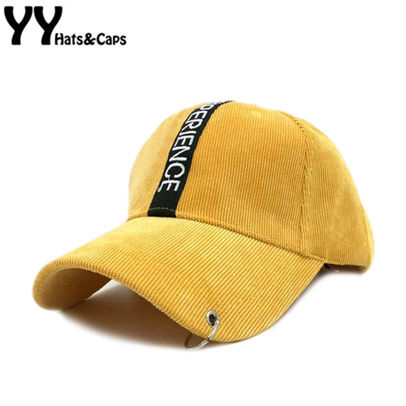 Corduroys Dad Hat Men Letter Hiphop Hat Fitted Women Corduroy Warm
