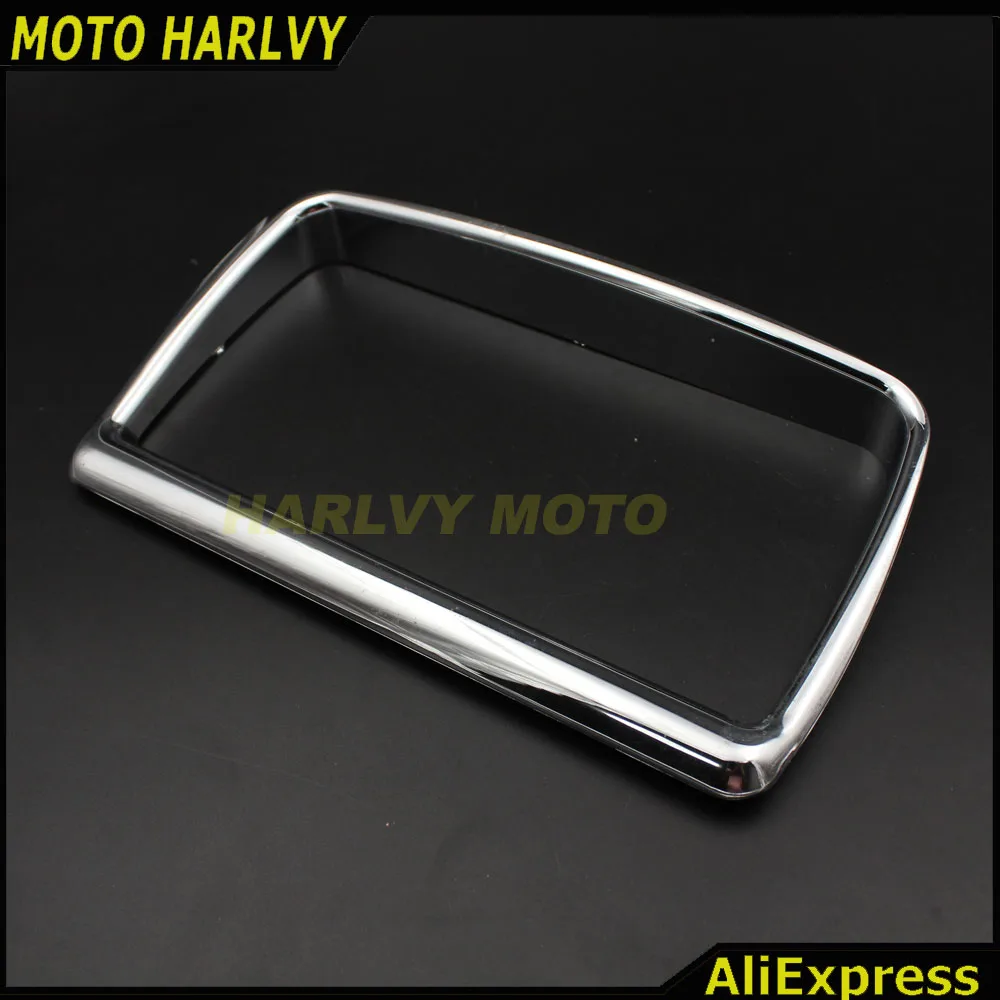 Chrome внутренний обтекатель Dash датчик Радио отделка комплект для Harley FLTR дороге Glide 15-16