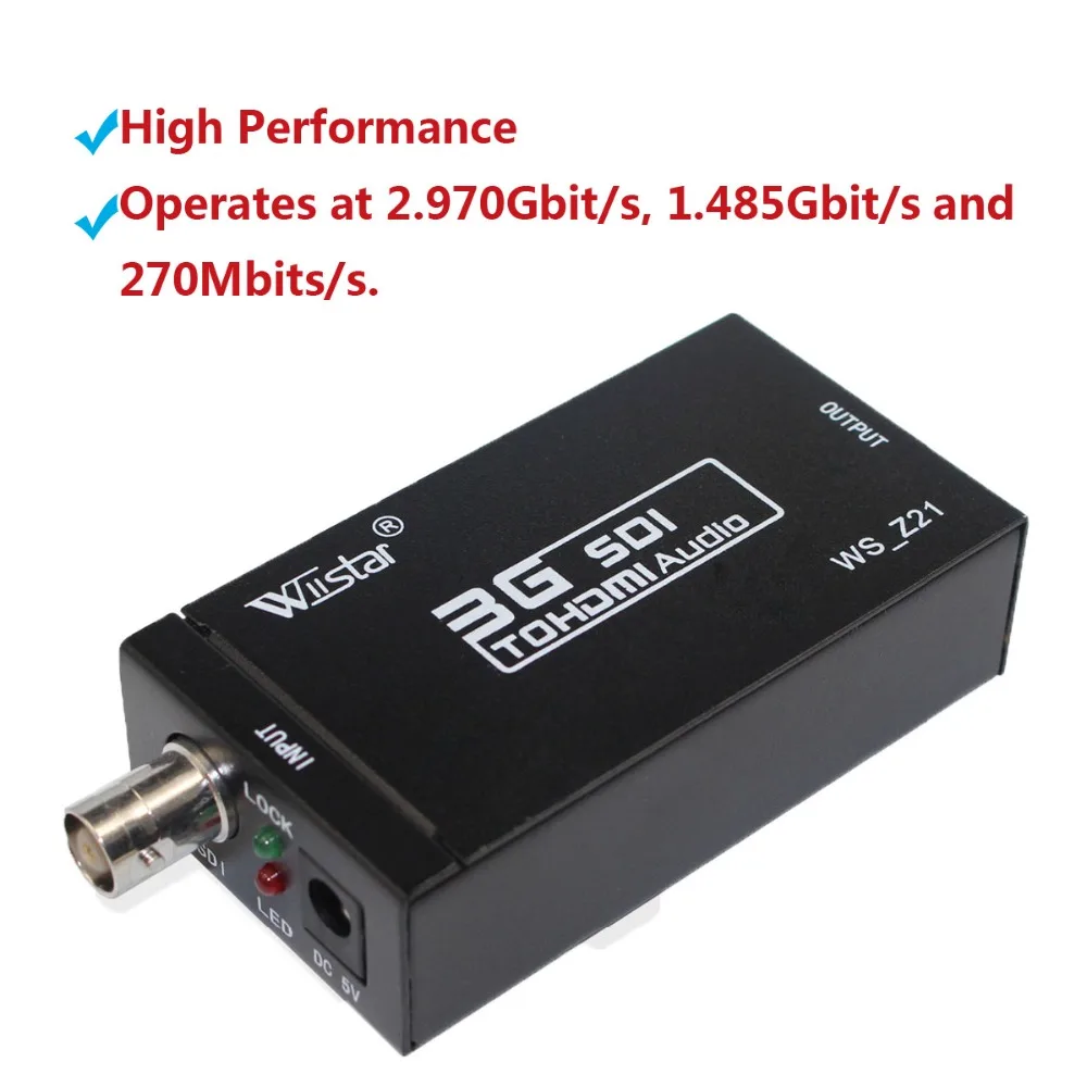 Мини SDI в HDMI аудио-видео конвертер HD 3g SDI конвертер Разрешение до 720 P 1080 P Бесплатная доставка