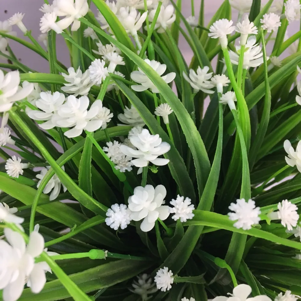 

1pcs 21 Heads Water grass rose artificial flowers Plant for party home office decor wedding decoration fake flower 6Colors 52041