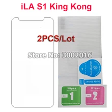 2 ADET iLA S1 King Kong Temperli Cam 9 H patlamaya dayanıklı Mobil telefon cam filmi Için iLA S1 Kral kong Ekran Koruyucu