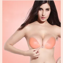 Увеличение груди крещендо силикагель невидимый Водонепроницаемый Нижнее белье Бюстгальтер Push Up Pad 1-второй толщиной бюстгальтер Стикеры