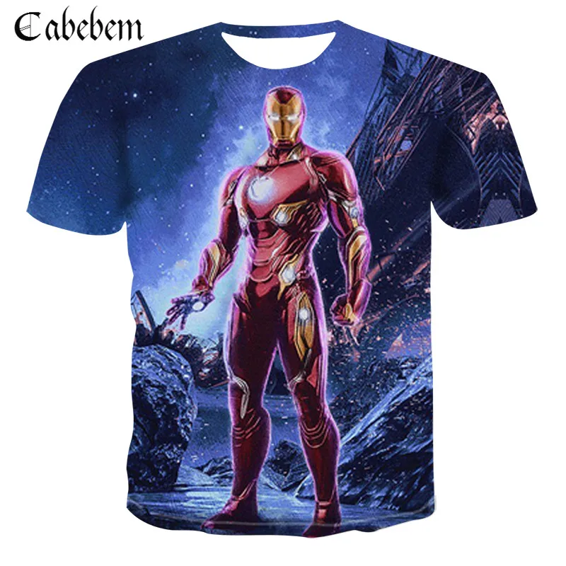 

Explosions Marvel series superhero Iron Man 3DTshirt fantasy movie The Avengers role-playing T Shirt Men T-shirt lovers shirt