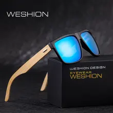 Квадратный деревянные бамбуковые солнцезащитные очки Для Мужчин Поляризованные Для женщин Винтаж Ночное видение мужские спортивные солнцезащитные очки для вождения, рыбной ловли, UV400 Gafas Óculos