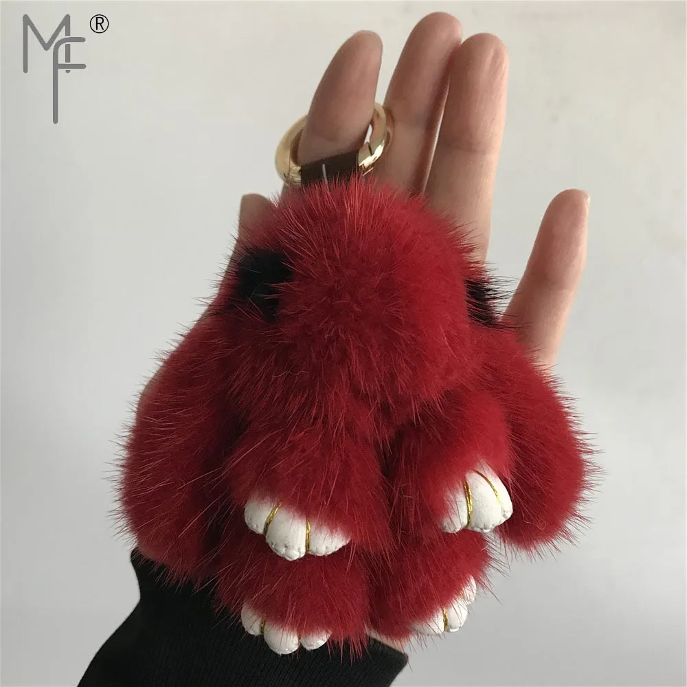 Borsa Donne Anello Chiave Coniglio Bambola Portachiavi Ciondolo Auto Borsa di Fascino Accessori
