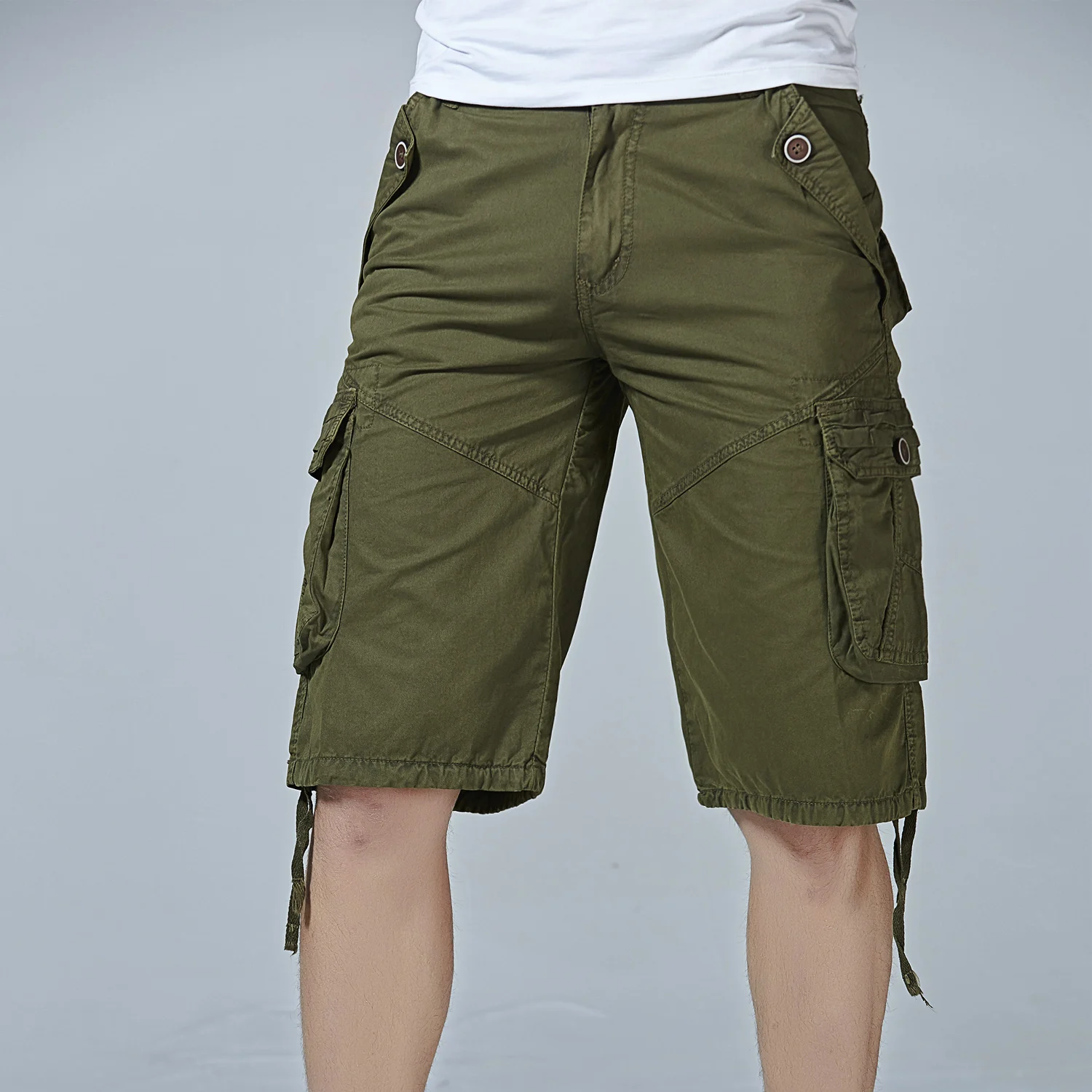 Мужские шорты Карго крутой камуфляж Лето Горячая Распродажа хлопок повседневные мужские короткие штаны Удобная брендовая одежда камуфляж