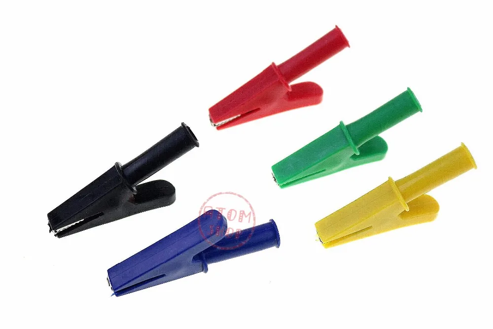 10 x giallo isolati miniatura Coccodrillo Clip