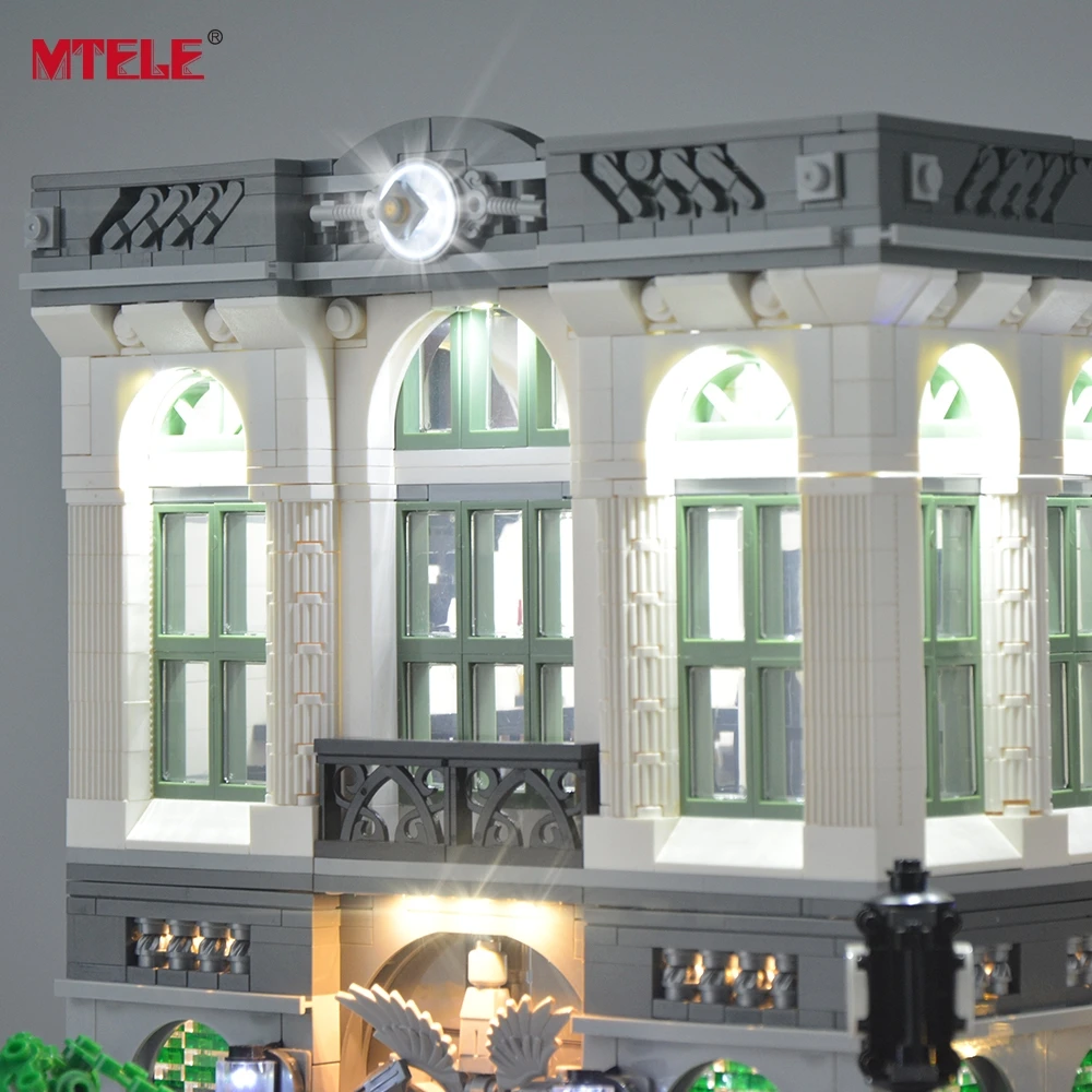 MTELE светодиодный светильник Up Kit для Creator Brick Green Bank светильник ing набор совместим с 10251(не включает модель