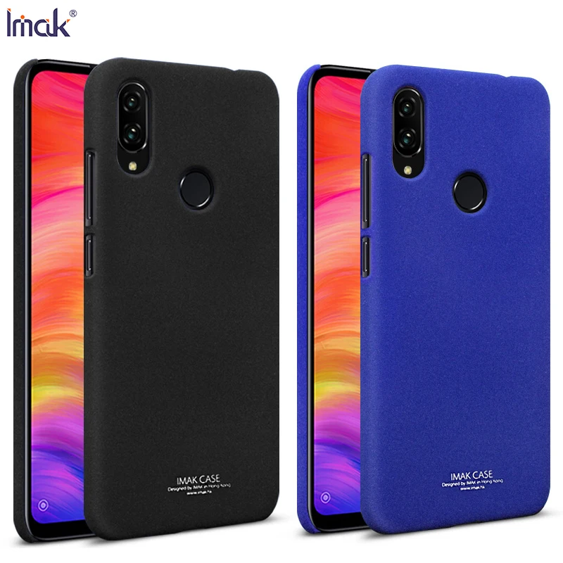 

On For Xiaomi Redmi Note 7 Capa Case IMAK Matte PC Hard Cover Xiaomi Redmi Note7 Note 7 Pro 6.3'' Fitted Quicksand Cases Fundas