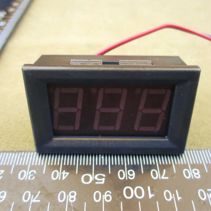 20 шт. 0,56 дюйма ЖК-дисплей постоянного тока 4,5-30 в синий LEDPanel Цифровой вольтметр с двухпроводными электрическими инструментами измерители напряжения amf0100