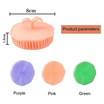 

3 Pcs/Set Hair Wash Brush Soft Shampoo Head Scalp Massager Shower Bath Relax Comb EK-New