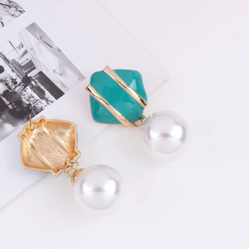 Women's New Fashion Earrings Candy-colored Fresh Refined Beautiful Accessories Jewelry