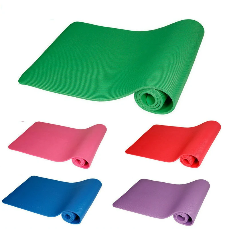 10mm Yoga Mat Pad Soft Non Slip Exercise Mat Home Gym Fitness Pilates