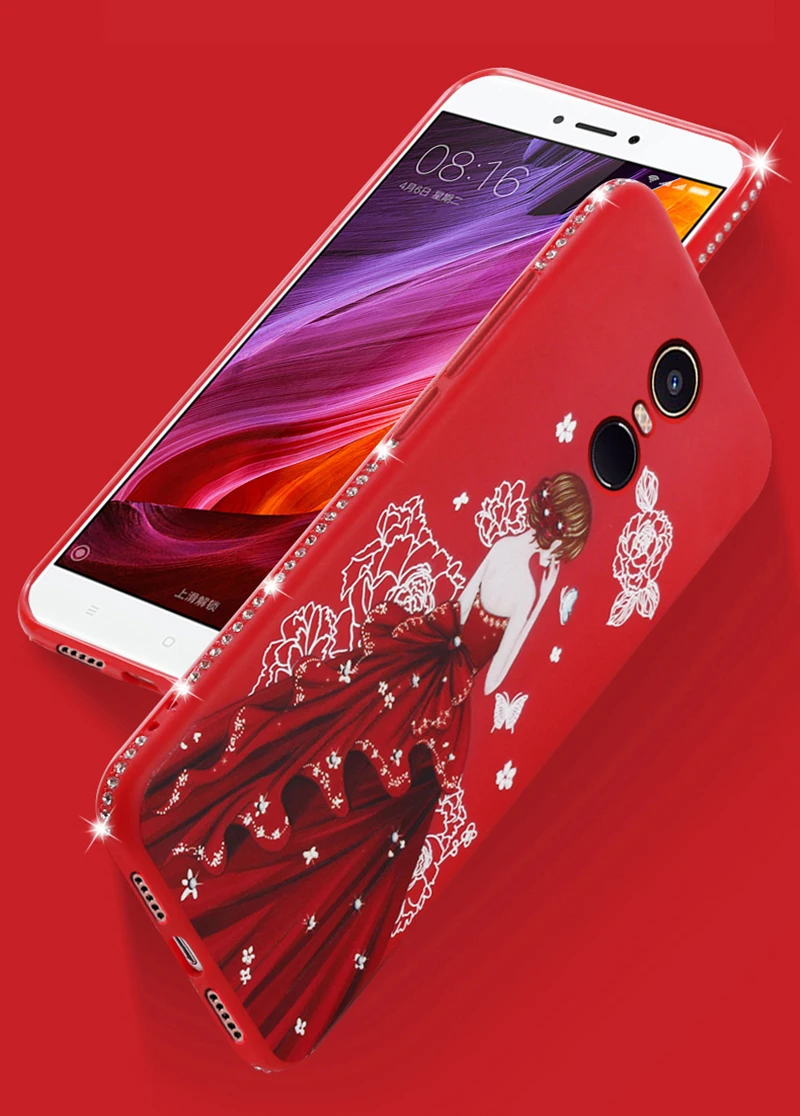 dress girl silicone case redmi 5 plus (7)