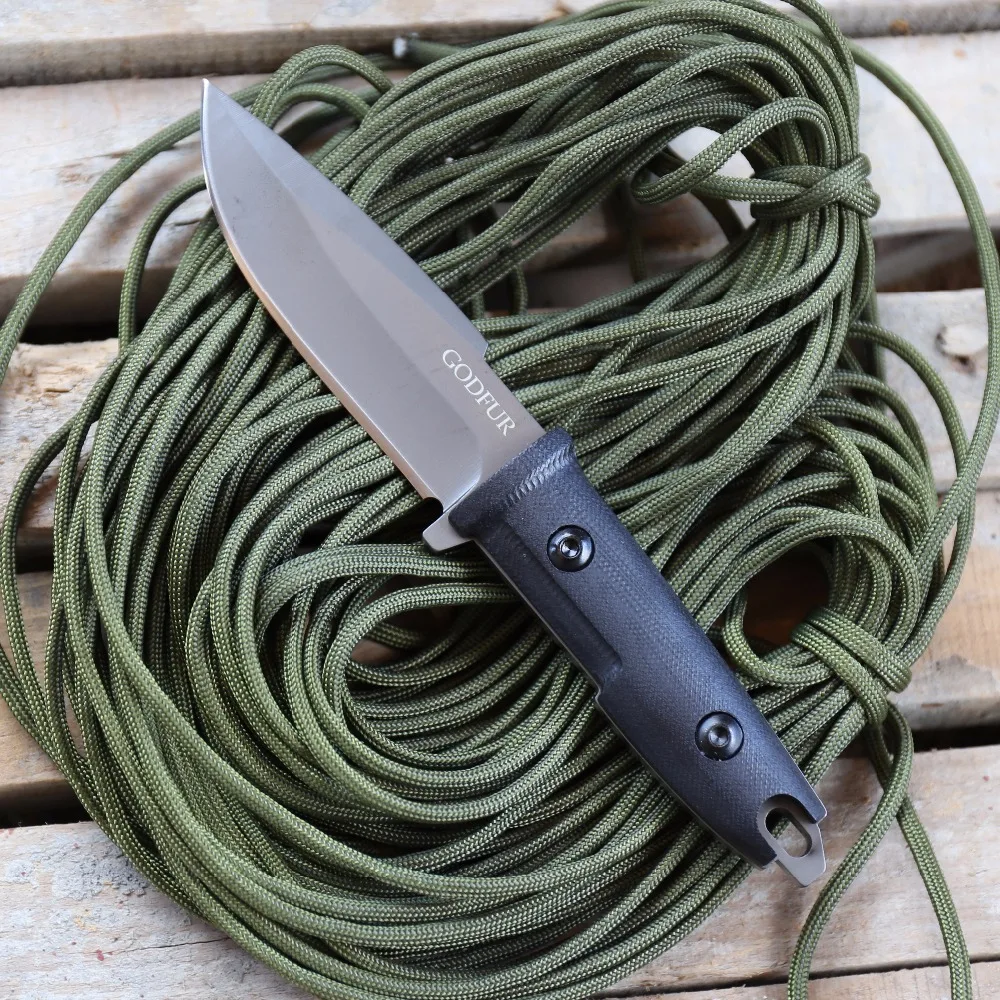 

GODFUR Outdoor fixed knife self-defense with military straight knife wild survival special forces knives camp tactical EDC tools