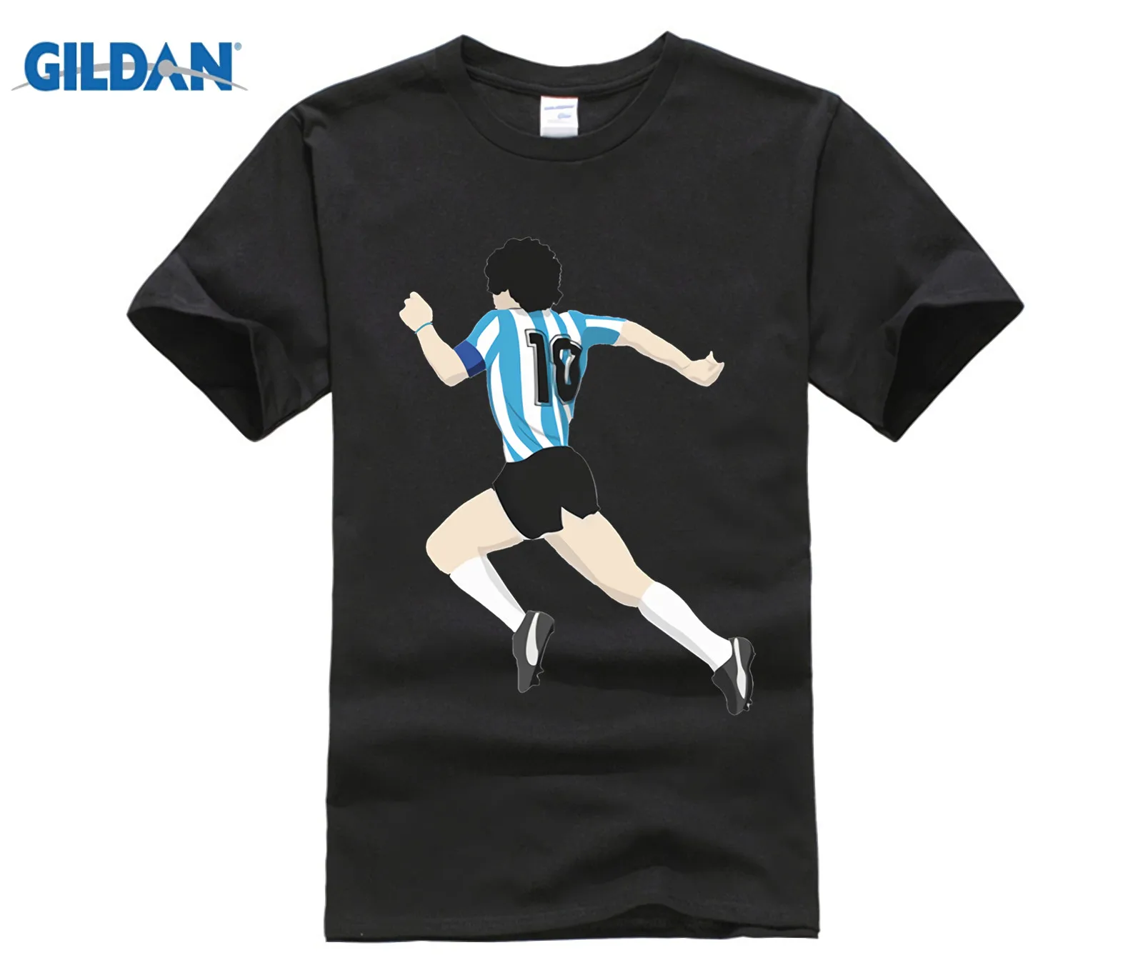 Возьмите Новая мода Аргентина diego Maradona dribbled past 5 защитников футболка | Мужская