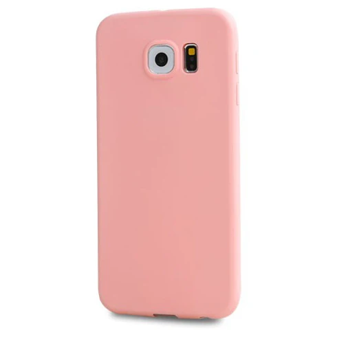 Матовый мягкий чехол для телефона для samsung Galaxy A3 A5 A7 J1 J3 J5 J7 Grand Prime S9 S8 плюс S6 S7 Edge Note 8 силиконовый чехол - Цвет: Pink