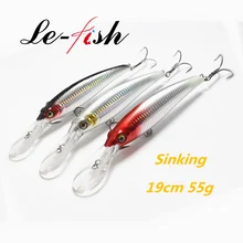 Le-Fish 19CM/55G Big Game Minnow Sea Fishing Crankbait Bass Hard Bait Tuna Lures Wobbler Trolling Lure Fishing lure Le-Fish 19CM/55G Big Game Minnow Sea Fishing Crankbait Bass Hard Bait Tuna Lures Wobbler Trolling Lure Fishing lure