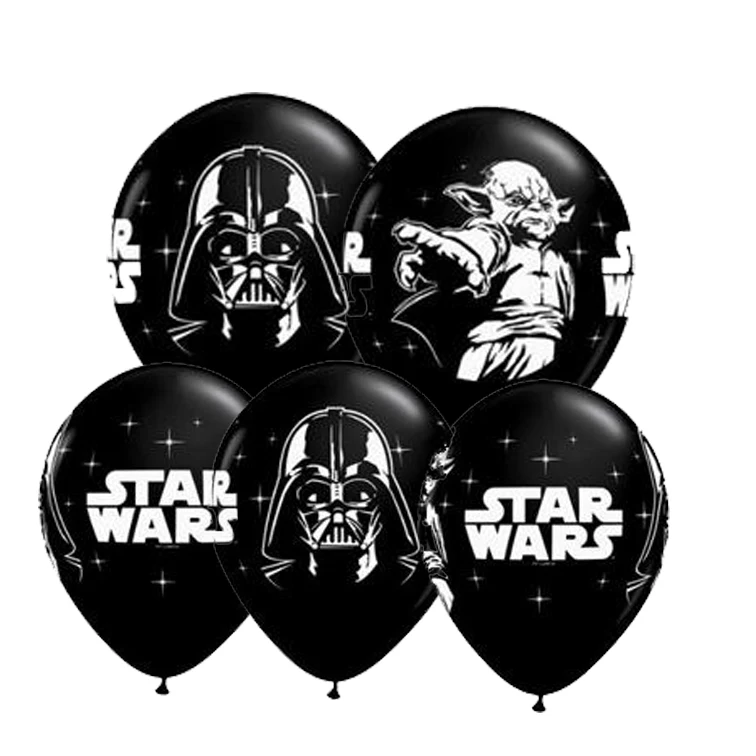 

12inch 50pcs/lot Black Star Wars Latex Balloons The Force Awaken Balloons Globos star war Party Decoration Baloons Wholesales