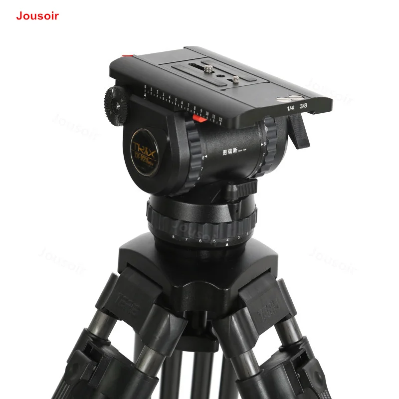 TX V20T плюс из углеродного волокна для камеры три штатив SLR камера Красный Регулируемый Гидравлический платформа CD50 T01