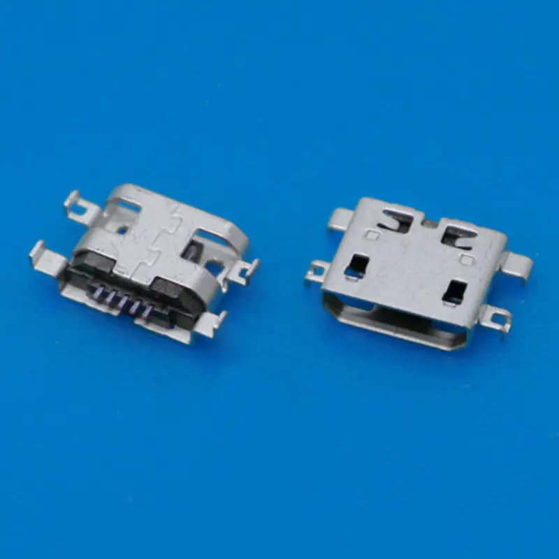 10 шт. 5-контактный разъем Micro USB Type B мама 4 ножки SMT SMD паяльный 0 8 | Обустройство дома