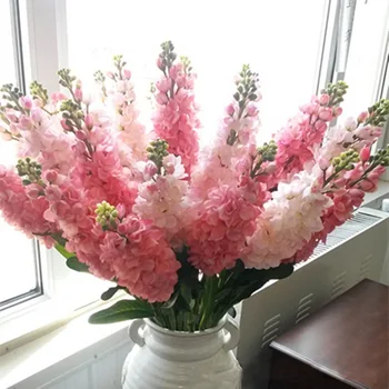 

1pc Real Touch Fake Violet Flowers Stem 93cm Artificial Hyacinth Flowers for Event Wedding Party Decorative Flowers Home Decor