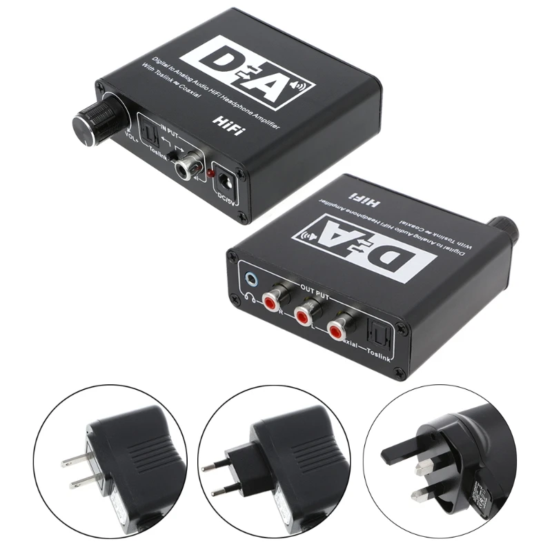 

Free postage Digital To Analog Audio HiFi Headphone Amplifier Toslink Coaxial Mutual Convert