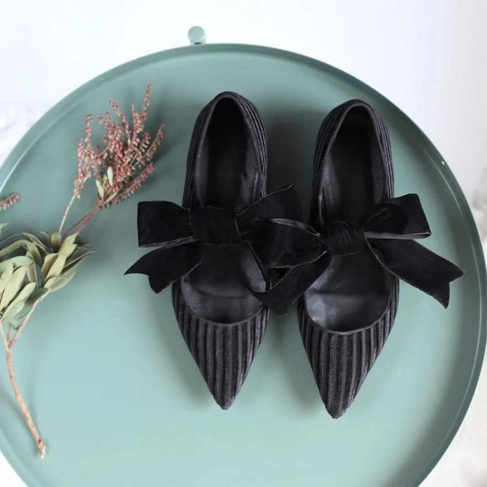 Г., новая весенняя женская обувь модные женские тонкие туфли в стиле Лолиты из золотистого бархата с острым ремешком и бантом Бабочка