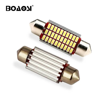 

BOAOSI 6x Festoon 36mm LED 3014 SMD CANBUS Car License Plate Light Auto Interior Dome Reading Lamp Bulbs DC 12V 24V 6000K