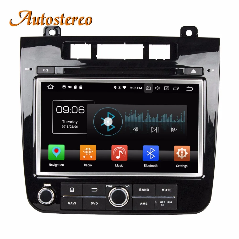 Автостерео Android 9 PX5/PX6 автомобильный dvd-плеер gps навигация для VW TOUAREG 2010- головное устройство мультимедийный плеер магнитофон