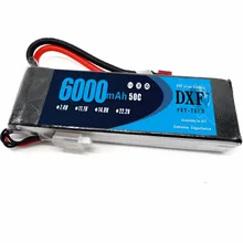 DXF Lipo Battery Pack 3S 11.1V 50C Max 100C 3S 6000mAh for RC TRX RC Airplane Helicopter RC Car RC Truck DXF Lipo Battery Pack 3S 11.1V 50C Max 100C 3S 6000mAh for RC TRX RC Airplane Helicopter RC Car RC Truck