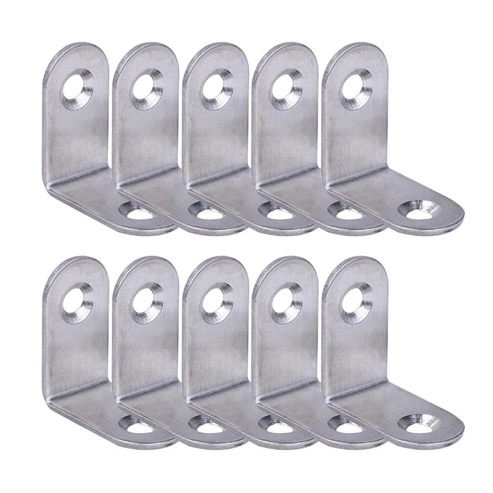 10pcs/lot Corner Brace Joint Right Angle Bracket Furniture Hardware Brackets | Обустройство дома