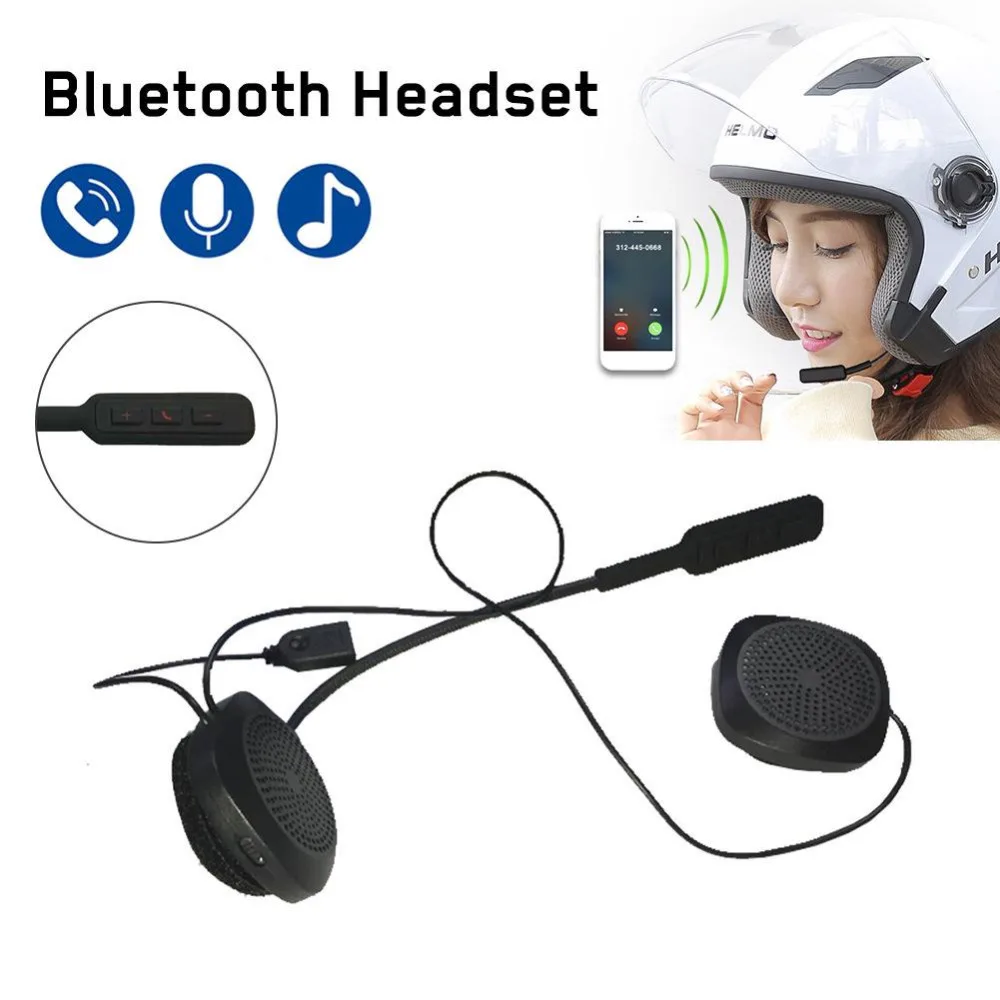 Громкой связи Bluetooth гарнитура для мотоциклетный шлем Bluetooth гарнитура мотоциклетная гарнитура наушники Динамик для музыкальный плеер GPS для мотоцикла цифровой ТВ коробка