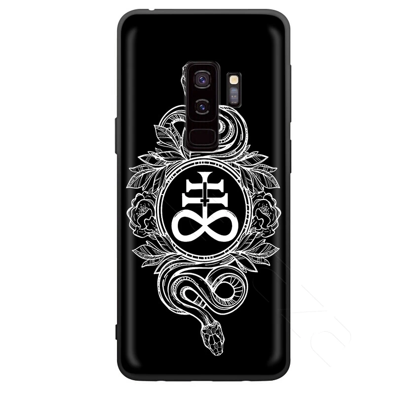 Lavaza пентаграмма 666 демоническим, чехол для samsung Galaxy S10 S9 S8 S7 S6 Plus Note 9 8 M30 M20 M10 край - Цвет: 1