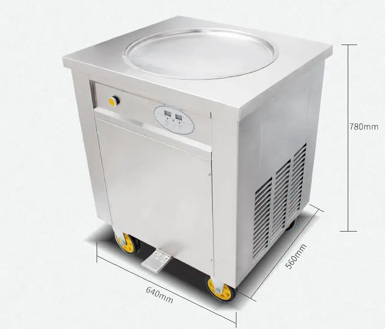 

Hot sale 45cm pan fried ice cream machine frying ice cream roll machine for sale