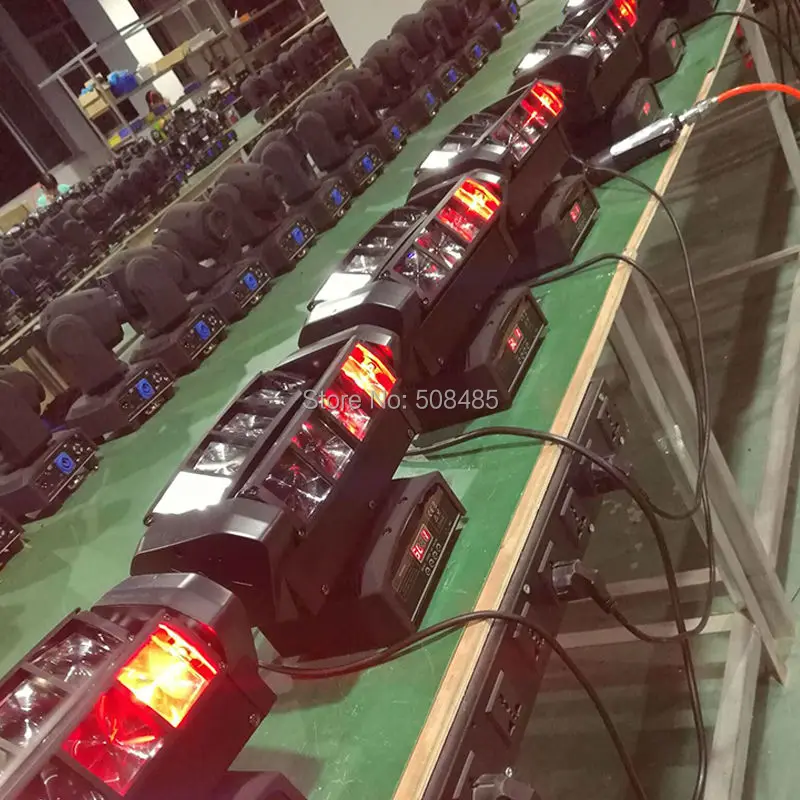 Светодиодсветильник лампа паук 8*10 Вт 8 глаз DMX512|light dj|moving head lightbeam light |