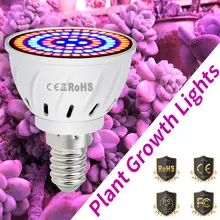 E27 светодиодный светать GU10 полный спектр светодиодный лампы 220 V E14 завод лампы MR16 Фито растущий свет для растений B22 растений семена цветок