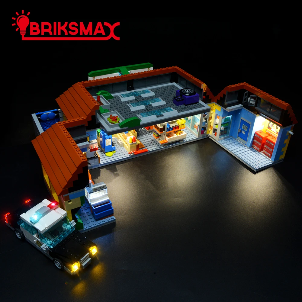 BriksMax Led Light Up Kit для Kwik-E-Mart строительные блоки комплект освещения совместим с 71016(не включает модель