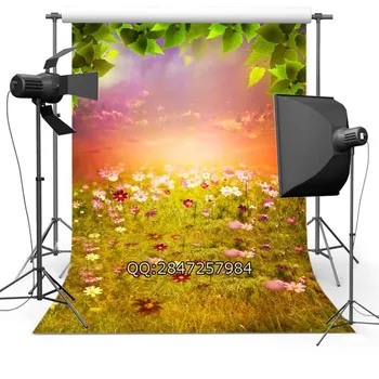 

Flowers with Wood Photography Backgrounds Vinyl cloth High quality Computer printed Wooden photo backdrop
