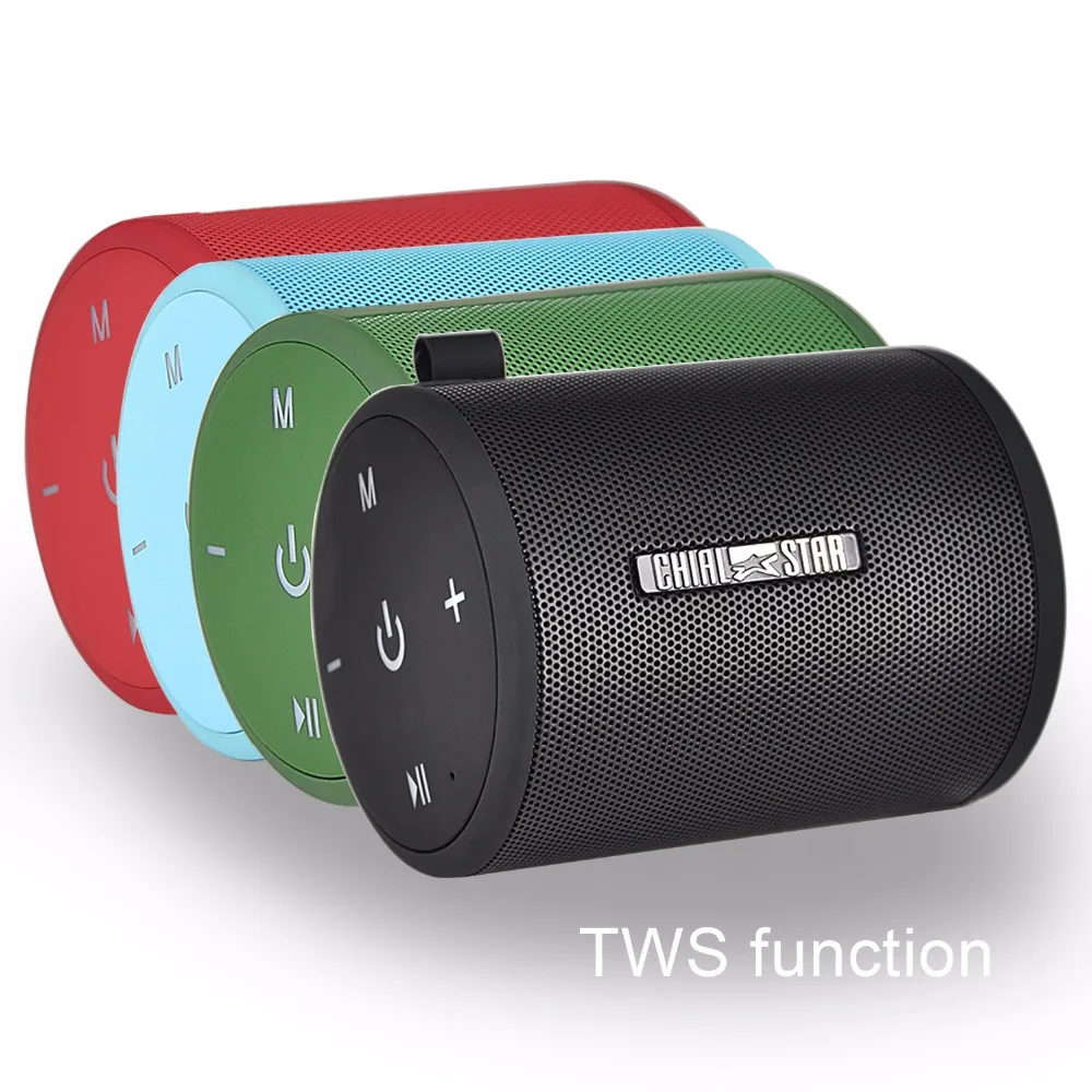 

TWS Speakers Dual Driver Wireless Bluetooth Speaker LED light for Outdoor indoor 4 Color Optional