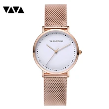 VAVA 2019 Womens Top Brand Watch Quartz Rose Gold Gift for Ladies Fashion Luxury Dress Waterproof Male Wrist Watch Bracelet