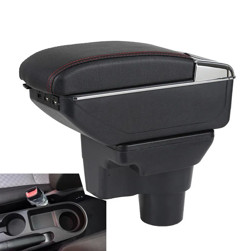 

Kia Rio IV X-Line Armrest box new model central Store content box cup holder ashtray interior For 2017 Hyundai solaris 2 accent