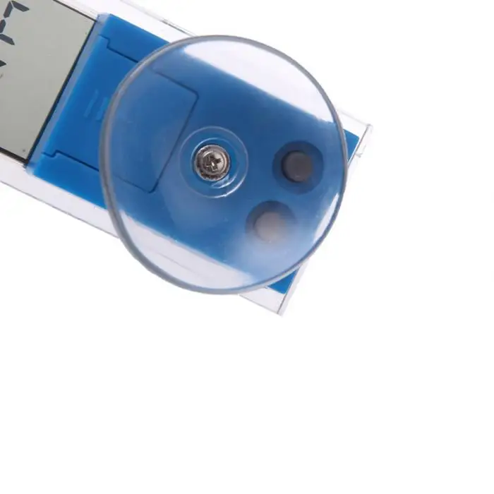 Домашний Автомобиль цифровые часы термометр прозрачный ЖК-дисплей автомобильные часы с присоской украшения NJ88